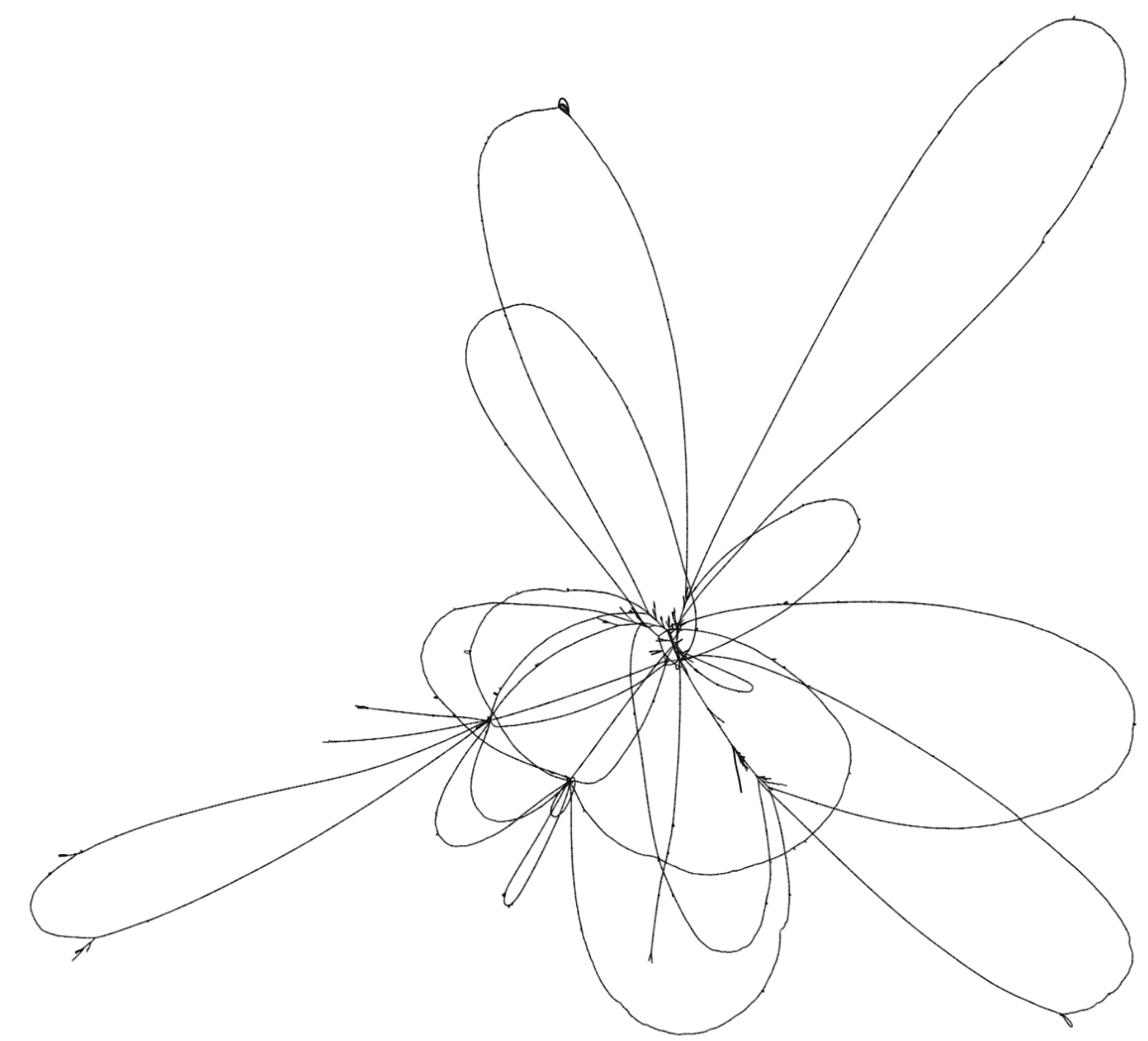 Seqwish yeast Bandage visualization